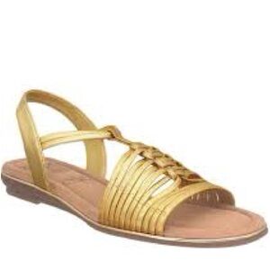 Impo Metallic Gold Strappy Sandals
